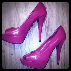 Fuchsia high heels